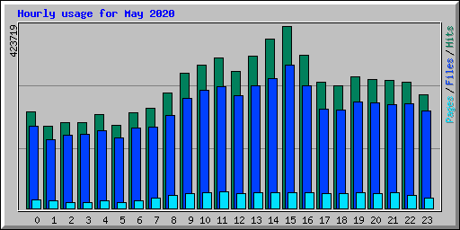 Hourly usage for May 2020
